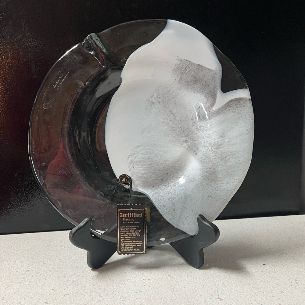 RICHARTZ ART COLLECTION VINTAGE GLASS DISH